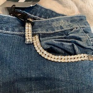 A7 Swarovski crystal embellished boot cut jeans. Size 29.